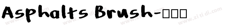 Asphalts Brush字体转换